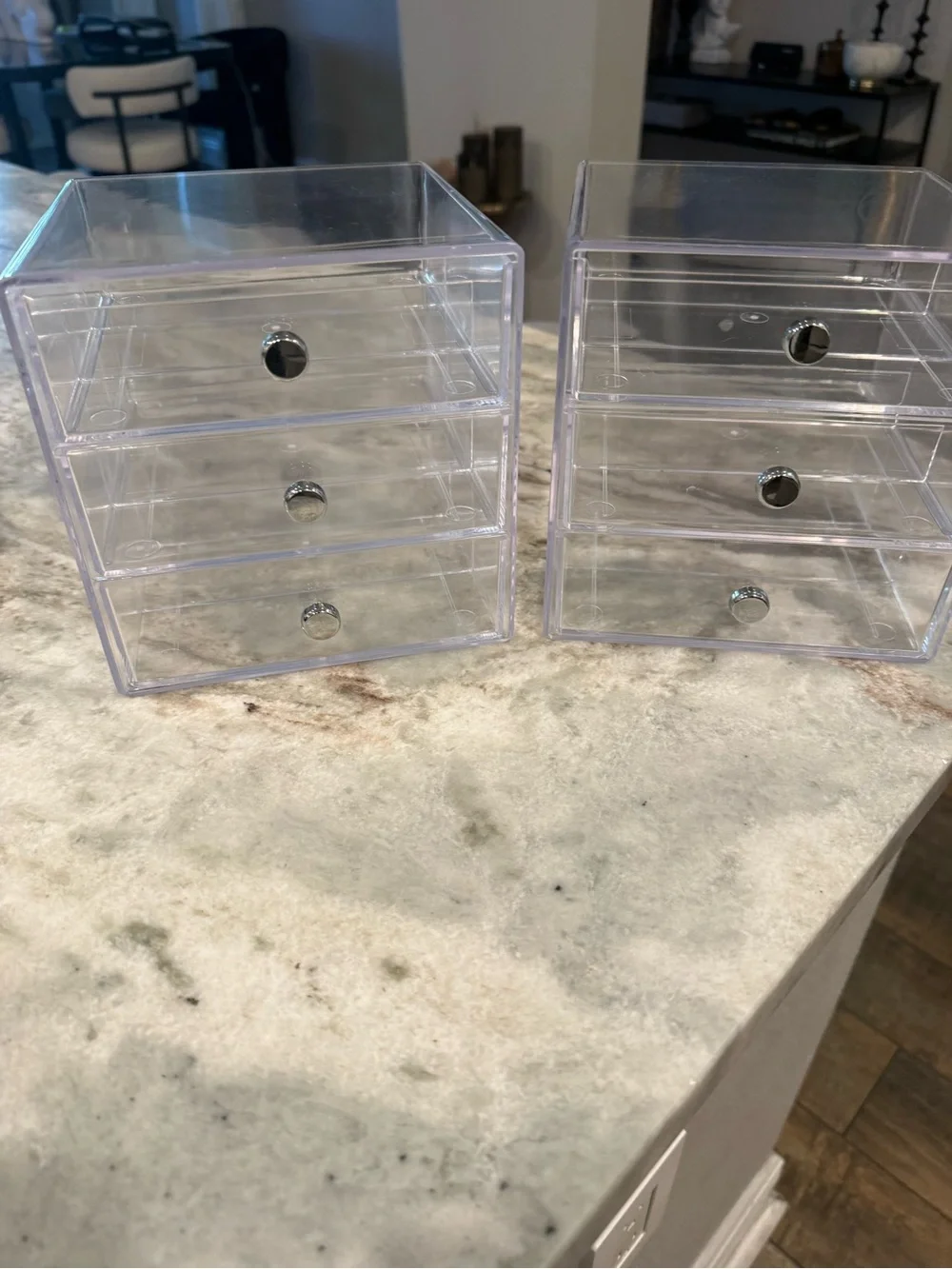 Clear 3-Drawer Acrylic Storage Organizer - Transparent iDesign Sunglasses Case 2